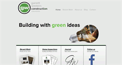 Desktop Screenshot of gwbuiltgreen.com